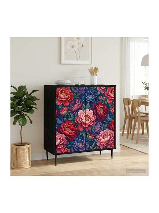 Bufet Aachen din lemn Stejar Negru 69x33x76cm
