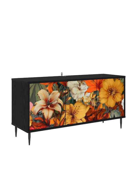 TV-Ständer Gennep Schwarz Drossel M102xT33xH51cm