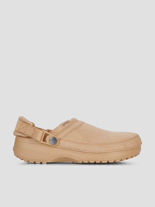 Crocs Classic Γυναικεία Σαμπό Μπεζ