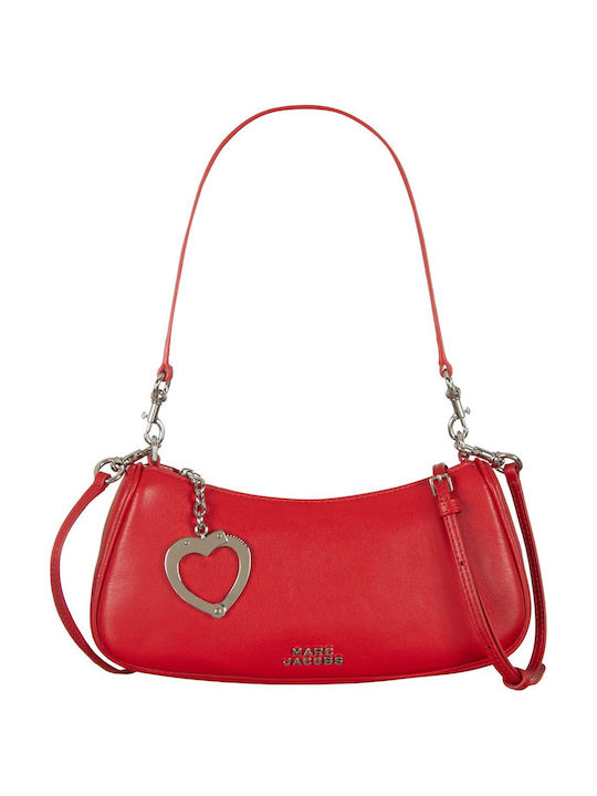 Leder Damen Schultertasche Rote