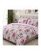 Pucioasa Set Huse Pentru Pilote 200x230cm Duble Cu 2 Fețe De Pernă Și 1 Cearșaf Albastru Deschis