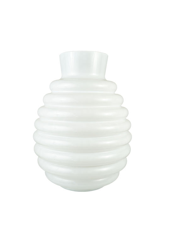 Zen Collection Decorative White Glass Vase 32x3...