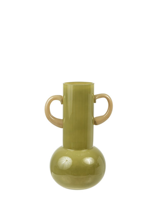 Zen Collection Διακοσμητικό Βάζο Γυάλινο Πράσιν...