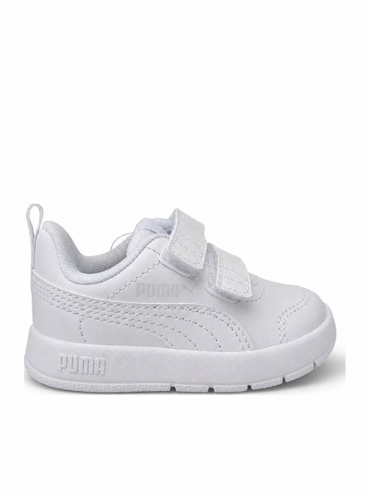 PUMA Courtfleeceex V3 Glitz V Kinder Sneaker Weiße
