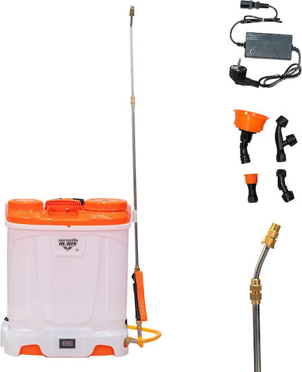 Ruris Rse 1900s Pulverizator Cu Rucsac Electric 18 L Baterie 12v 8ah Presiune 6 Bar Lance Telescopic