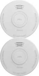 Alecto Pack 2 85db Rauchmelder 5-Jahres-Batterie En14604 Zertifiziert Weiße