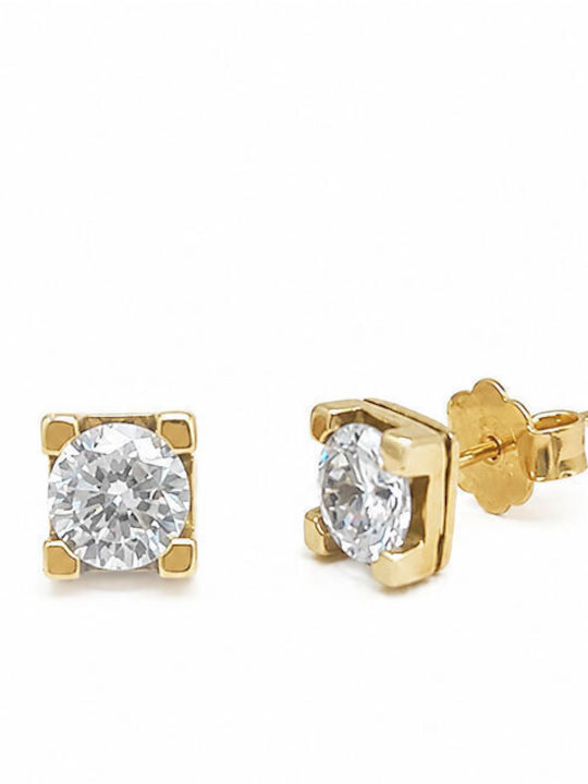 Ios Earrings Gold 14K with Stones