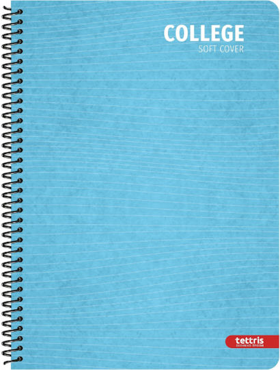 Tettris Spiral Notebook Ruled 90 Sheets 3 Subjects (Miscellaneous Designs) A4-3Th-252