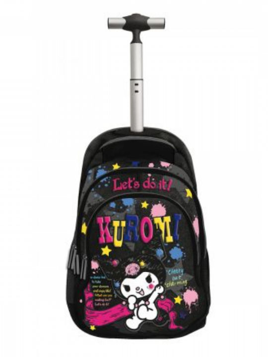 Graffiti Kuromi Sketchy School Trolley Bag Elem...