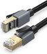 Ugreen F/FTP Kat.8 40Gbps Netzwerkkabel Ethernet 1m Schwarzes