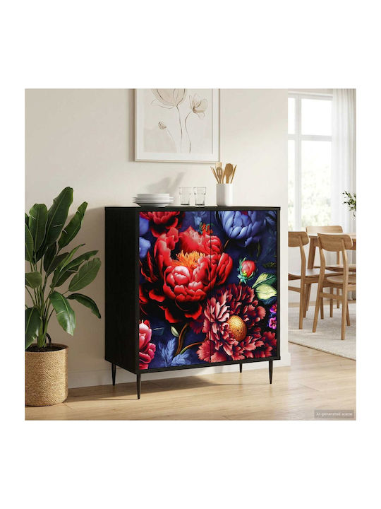 Bufet Kiel din lemn Stejar Negru 69x33x76cm