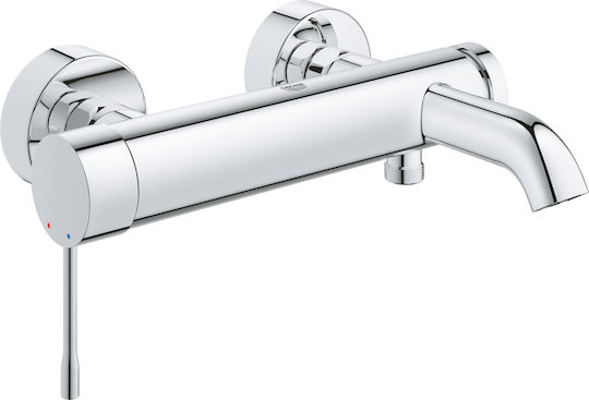 Grohe Essence Μίκτης Μπαταρίας Εντοιχισμού για Μπανιέρα Ασημί