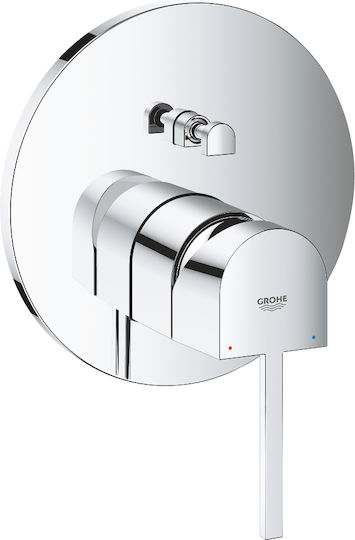 Grohe Plus Μίκτης Μπαταρίας Εντοιχισμού για Μπανιέρα Ασημί