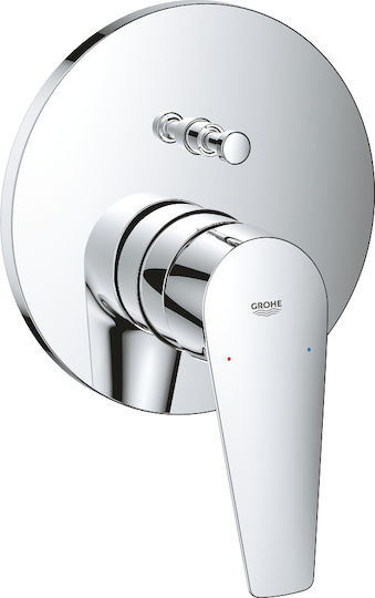 Grohe Bauedge Смесител Батерия за Вграждане за Вана Сребрист