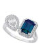 Breeze Women's Ring with Zircon from Silver