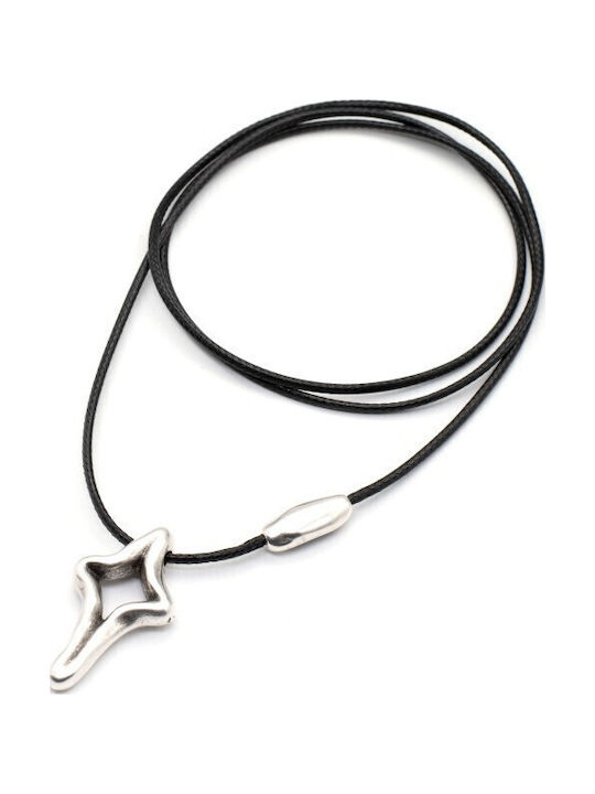 Irmelia Black Male Cross with Chain