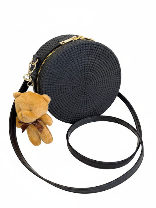 Cti Kinder Tasche Umhängetasche Schwarz 20x7cm