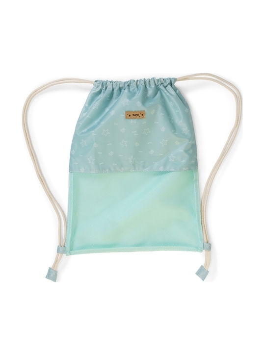 Saro Beach Kids Backpack Green 39x29cm