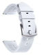 White Rubber Strap 20mm