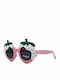 Kiddos Round Kids Sunglasses with Polarized Pink Lens