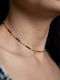 Colier Cu Piatra Semiprețioasă Jasper Roșu Choker Elegant Din Piatră Naturală Vania Sunstone Miyuki Seed Placat Cu Aur 18k