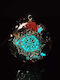 Orgonite 7 Chakras Semi-precious Stone Pendant Cybele Sriyantra Symbol