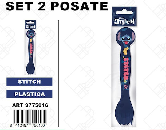 Disney Set of Baby Cutlery Stitch 2 Pieces