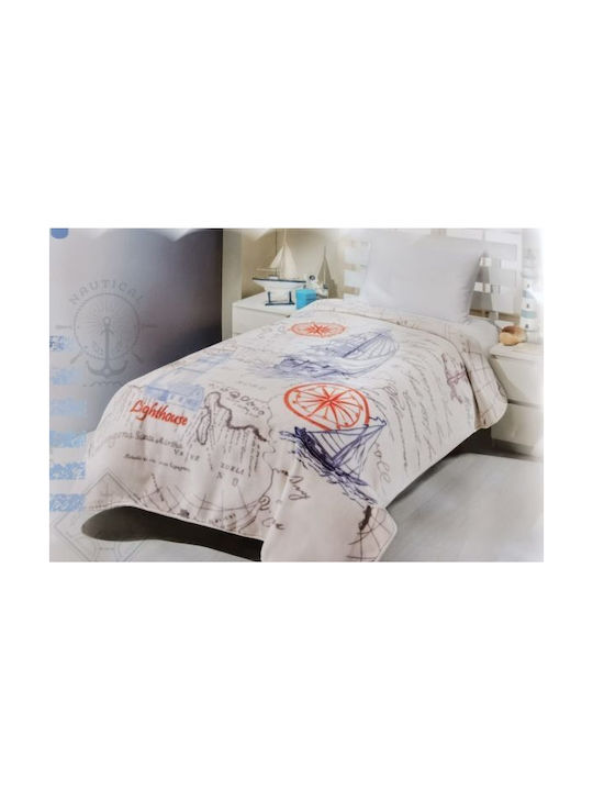 Kotonia Home Pătură Fleece Compass 220x160cm