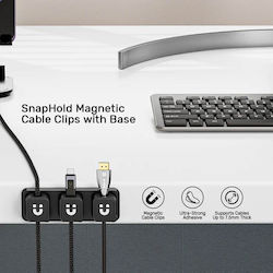 Unitek Cable Organizer 3+1 Snaphold Magnetic Cable Clips Base T1117a