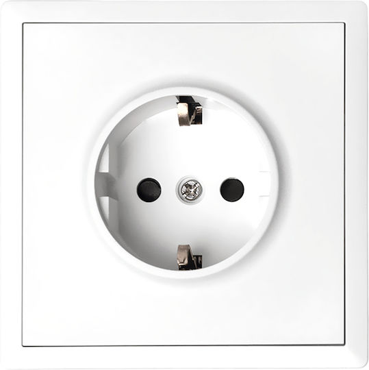 Lineme Single Walled Power Socket White