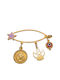 Savvas Design Children's Safety Pin Charm 9K Gold AKON04425