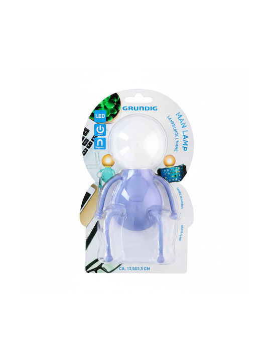 LED Little Figure Lamp Grundig Blue Lilac