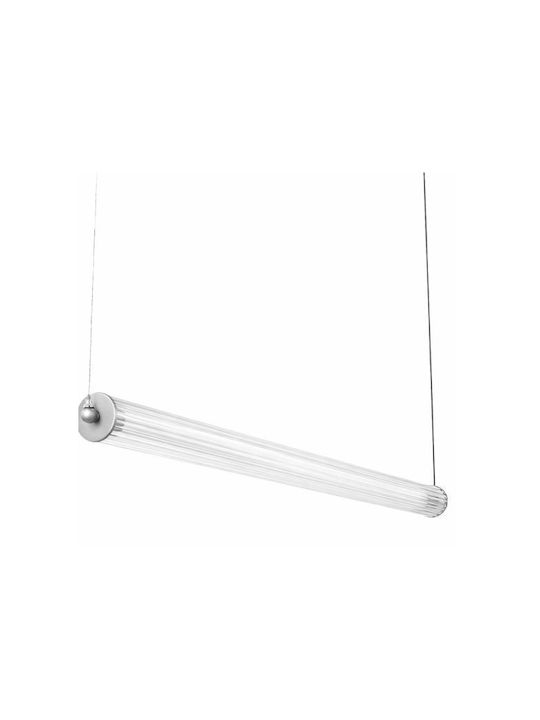 Luma Silver LED Pendant Ceiling Light with Warm...