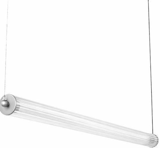 Luma Silver LED Pendant Ceiling Light with Warm White Light