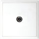 TV Terminal Socket 1db White Matte Lineme Gena 50-00616-31