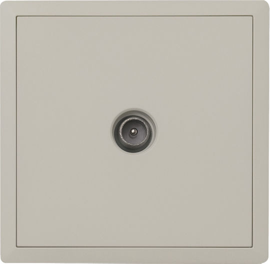 Πρίζα Tv Τερματική 1db Γκρι Ανοιχτό Lineme Gena 50-00616-32