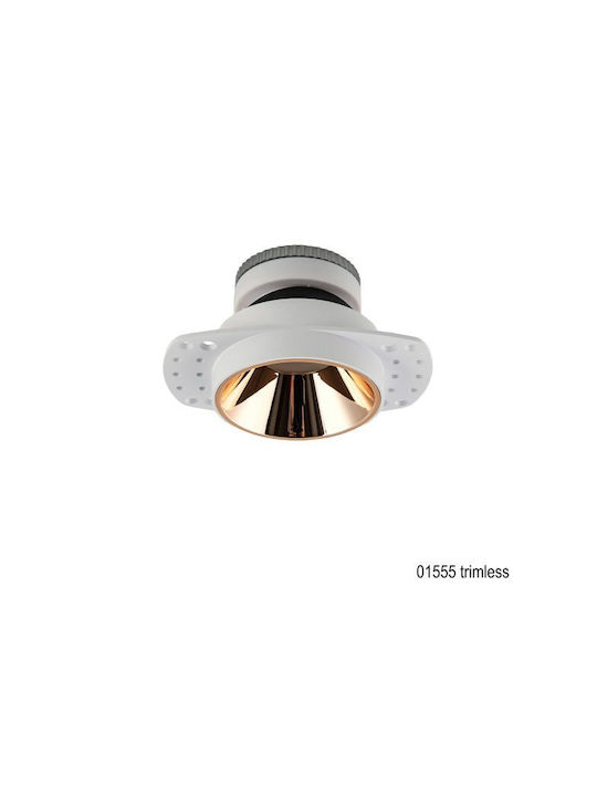 Luma Metallic Recessed Spot with GU10 Bulb Base Gold