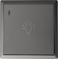 Бутонен Стълбищен Светодиоден Индикатор 220/240v Антрацит Мат Lineme Gena 50-00607-19 Бутонен Стълбищен Светодиоден Индикатор 220/240v Антрацит Мат Lineme Gena 50-00607-19