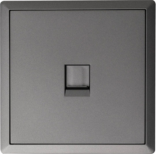 Lineme Single Telephone Socket in Grey Colour 50-00615-19