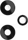 Clappio Kit 3 Rear Camera Lenses Flash Honor 400 Black