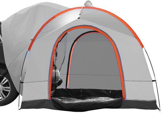 Cort Camping Igloo pentru automobil Gri cu Dublu material 3 anotimpuri pentru 8 persoane 240x240x230cm