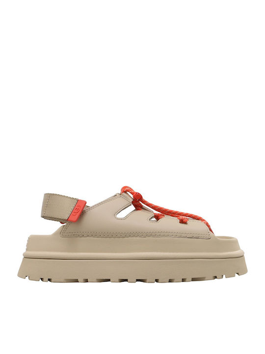 UGG Goldenglow Γυναικεία Σανδάλια Flatforms Γκρι