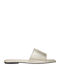 Leder Flache Damen Sandalen Goldene Aglaia