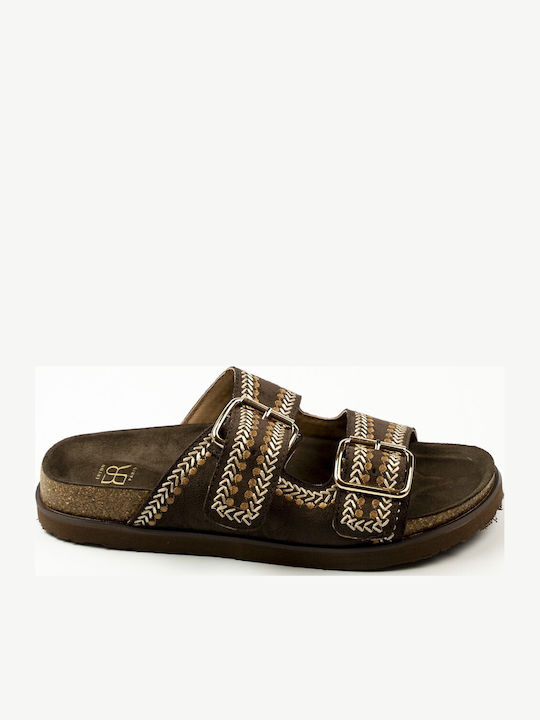 Fshoes Γυναικεία Σανδάλια Καφέ