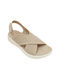 Women's Flat Sandals Flatforms Beige