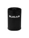 Nava Sugar Jar with Airtight Lid Metallic Black 16x16cm 1 Pieces