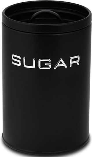 Nava Sugar Jar with Airtight Lid Metallic Black 16x16cm 1 Pieces