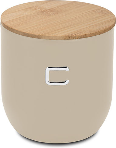 Nava Nava Coffee / Sugar Jar with Metallic Brown Lid 1 Piece
