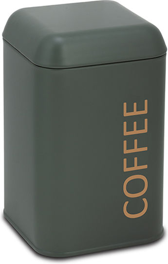 Nava Coffee Jar with Airtight Lid Metallic Brown 11x11cm