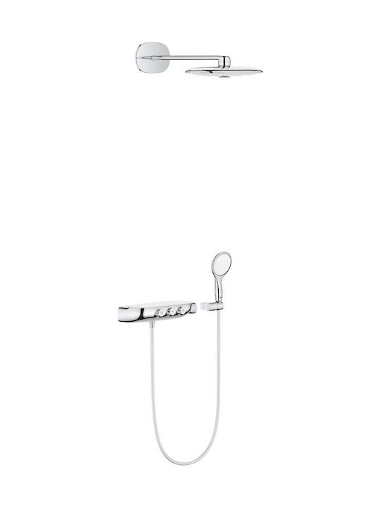 Grohe Rsh Душ колона със смесител за вана Сребр...
